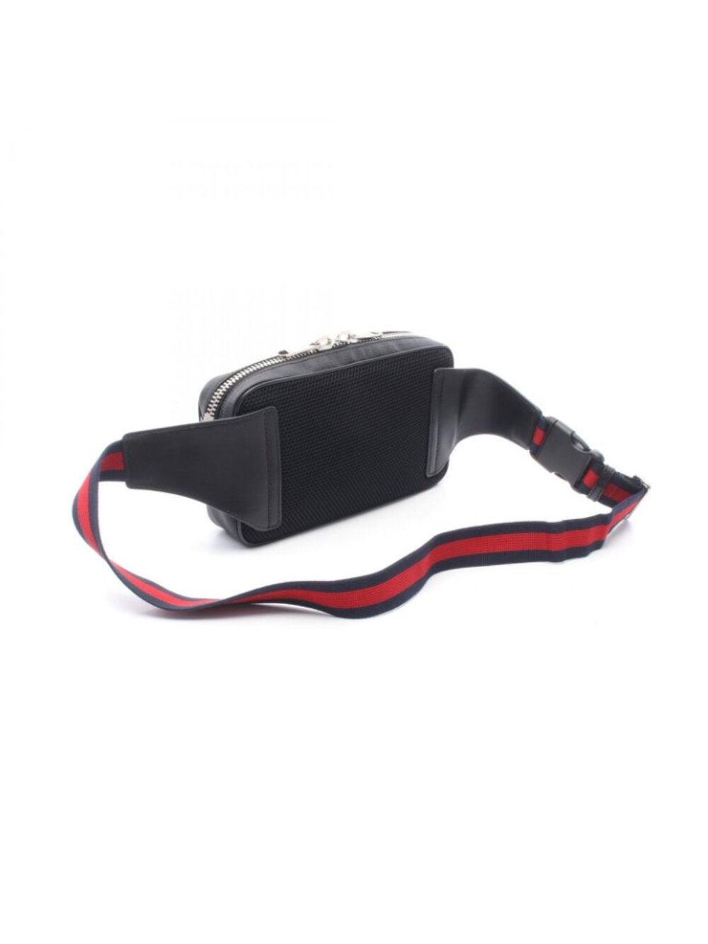 Gucci Waist Bag Soft GG Supreme Sherry Line Black Canvas Leather - Picture 2 of 7